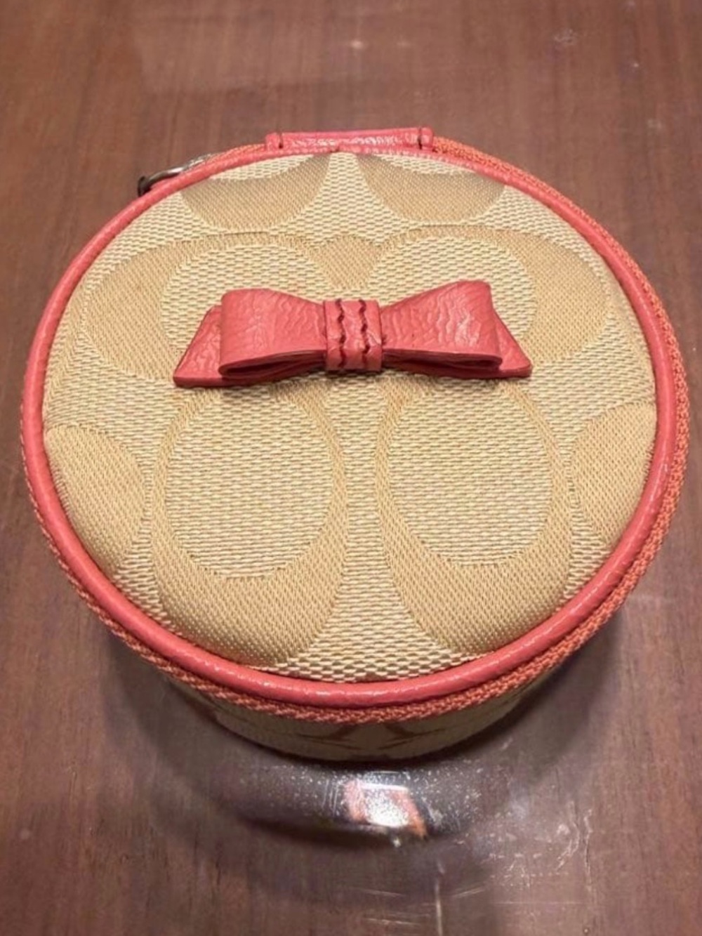 Coach Y2K Monogram Travel Jewelry Case EUC